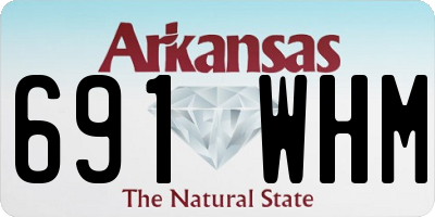 AR license plate 691WHM