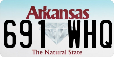 AR license plate 691WHQ