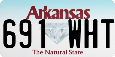 AR license plate 691WHT