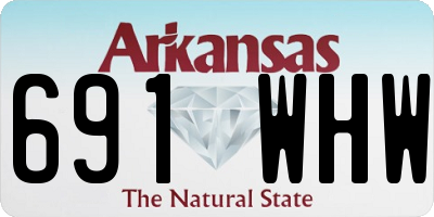 AR license plate 691WHW