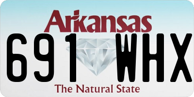 AR license plate 691WHX