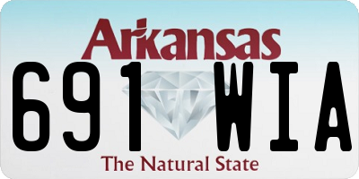 AR license plate 691WIA