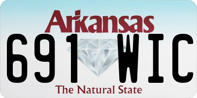 AR license plate 691WIC