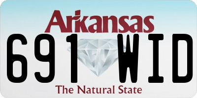 AR license plate 691WID
