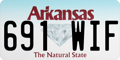 AR license plate 691WIF