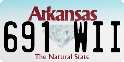 AR license plate 691WII