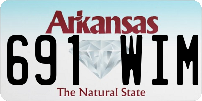AR license plate 691WIM