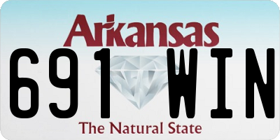 AR license plate 691WIN