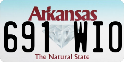 AR license plate 691WIO