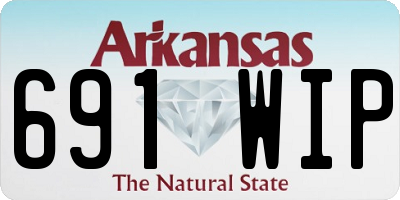 AR license plate 691WIP