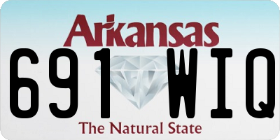 AR license plate 691WIQ