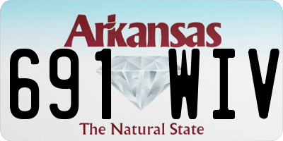 AR license plate 691WIV