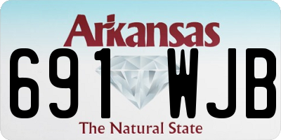 AR license plate 691WJB