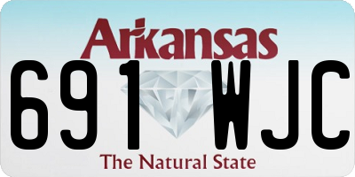 AR license plate 691WJC