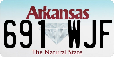 AR license plate 691WJF
