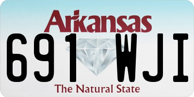 AR license plate 691WJI