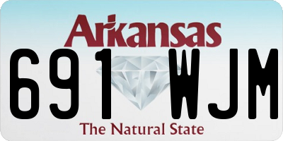 AR license plate 691WJM
