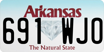 AR license plate 691WJO