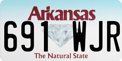 AR license plate 691WJR