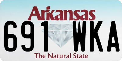 AR license plate 691WKA
