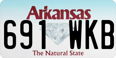 AR license plate 691WKB