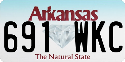 AR license plate 691WKC