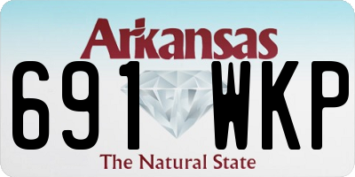 AR license plate 691WKP
