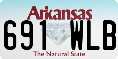 AR license plate 691WLB