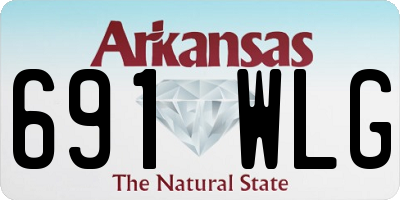 AR license plate 691WLG