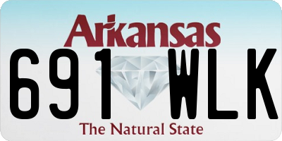 AR license plate 691WLK