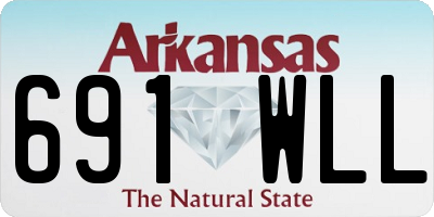 AR license plate 691WLL