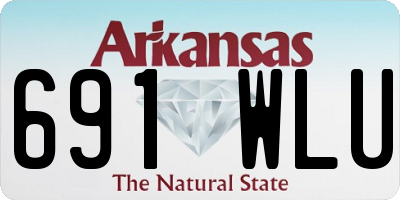 AR license plate 691WLU