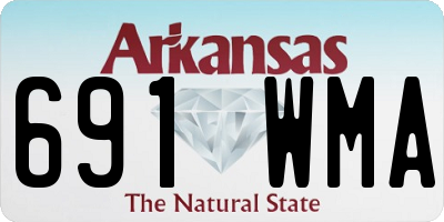 AR license plate 691WMA