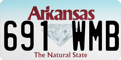 AR license plate 691WMB