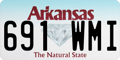 AR license plate 691WMI