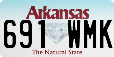 AR license plate 691WMK