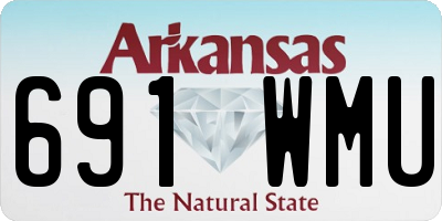 AR license plate 691WMU