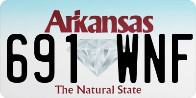 AR license plate 691WNF