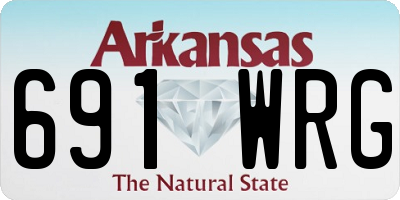 AR license plate 691WRG