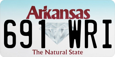 AR license plate 691WRI