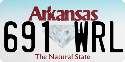 AR license plate 691WRL
