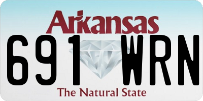 AR license plate 691WRN