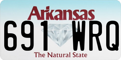 AR license plate 691WRQ