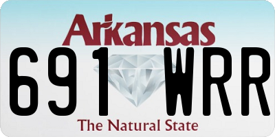 AR license plate 691WRR