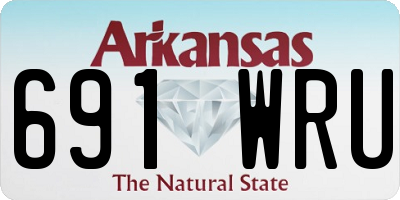 AR license plate 691WRU