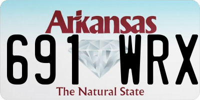 AR license plate 691WRX