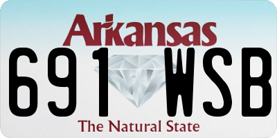 AR license plate 691WSB