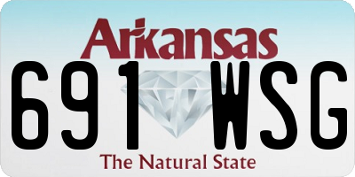 AR license plate 691WSG