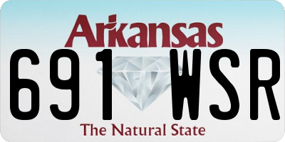 AR license plate 691WSR