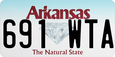 AR license plate 691WTA